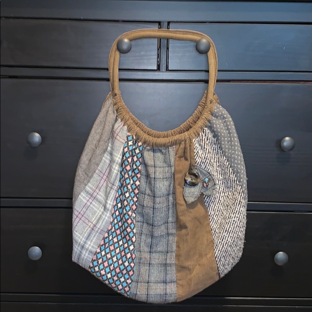 Fun pattern Corduroy Tote Bag